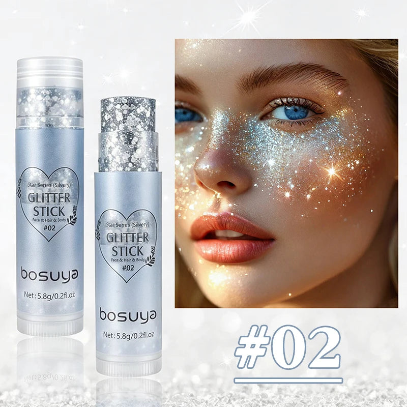 Sparkling Sequins Glitter Gel Stick Pearl Sequin Face Body Cosmetic Zpaxo 02