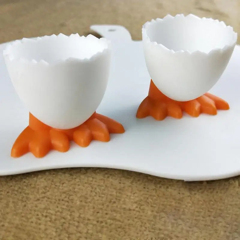 Cute Silicone Egg Cup Holder Hard Soft Boiled Bowl Creative Eggs Cups