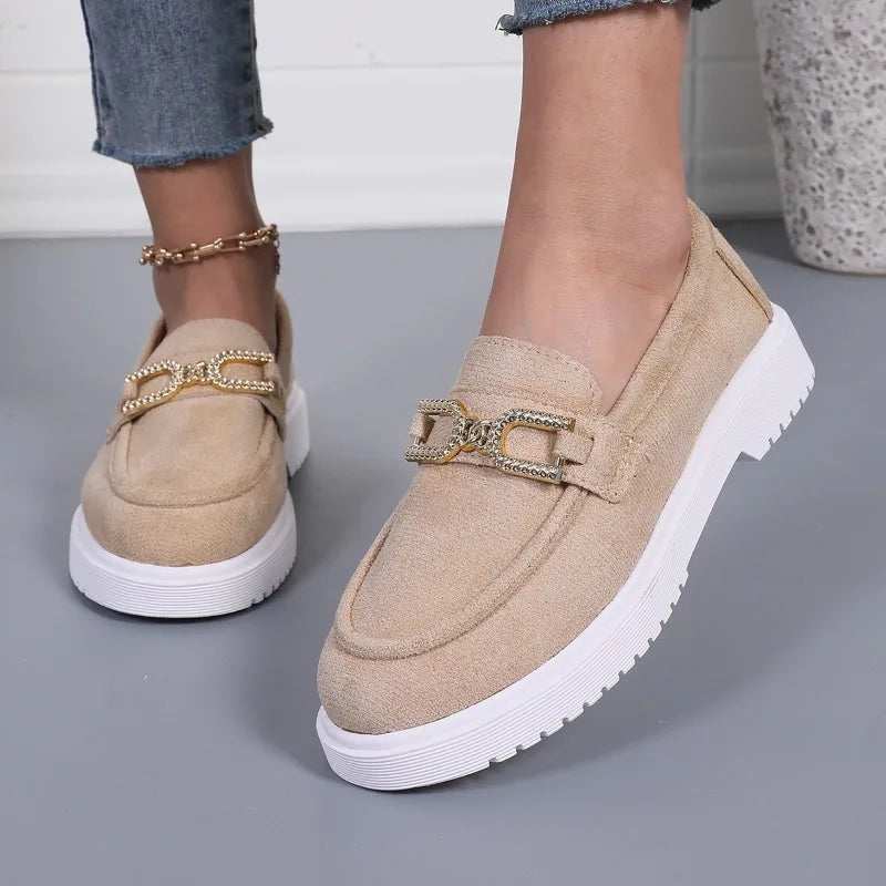 2025 Fashionable Versatile Women Flats Fashion Suede Outdoor Casual Zpaxo