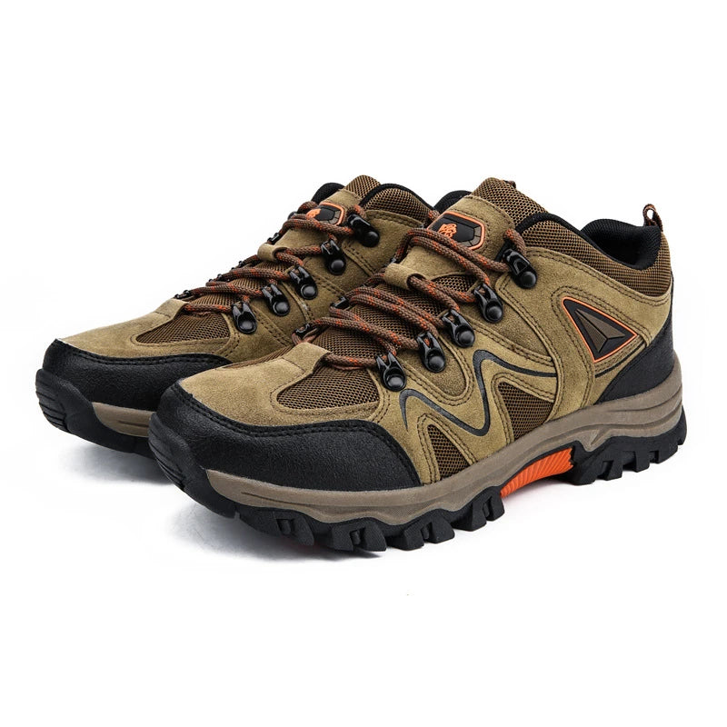 Autumn Low-top Lace-up Hiking Shoes Men's Outdoor Large-size Zpaxo