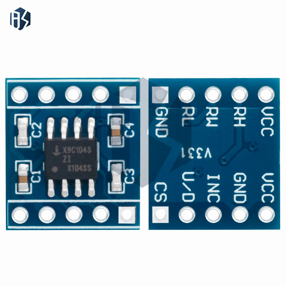 5V X9C104 Digital Potentiometer Module 40 100K 100-Tap Zpaxo