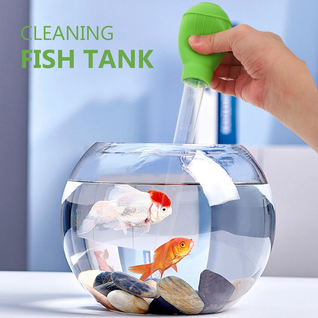 Manual Aquarium Water Changer Tool Fish Tank Cleaning Waste Removal