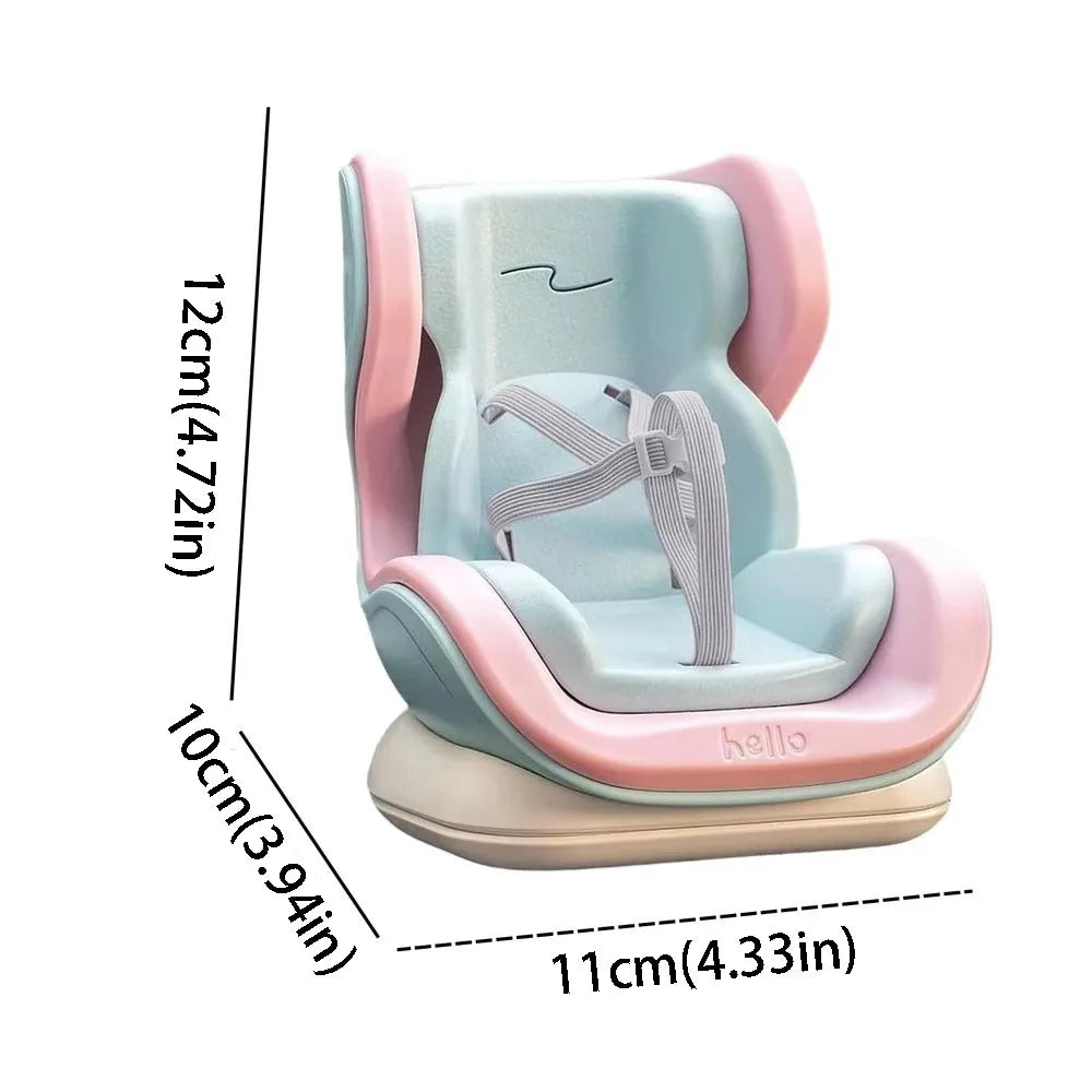 Cartoon Design Car Doll Safety Seat Mini 4 Styles Plush Material Zpaxo Style C