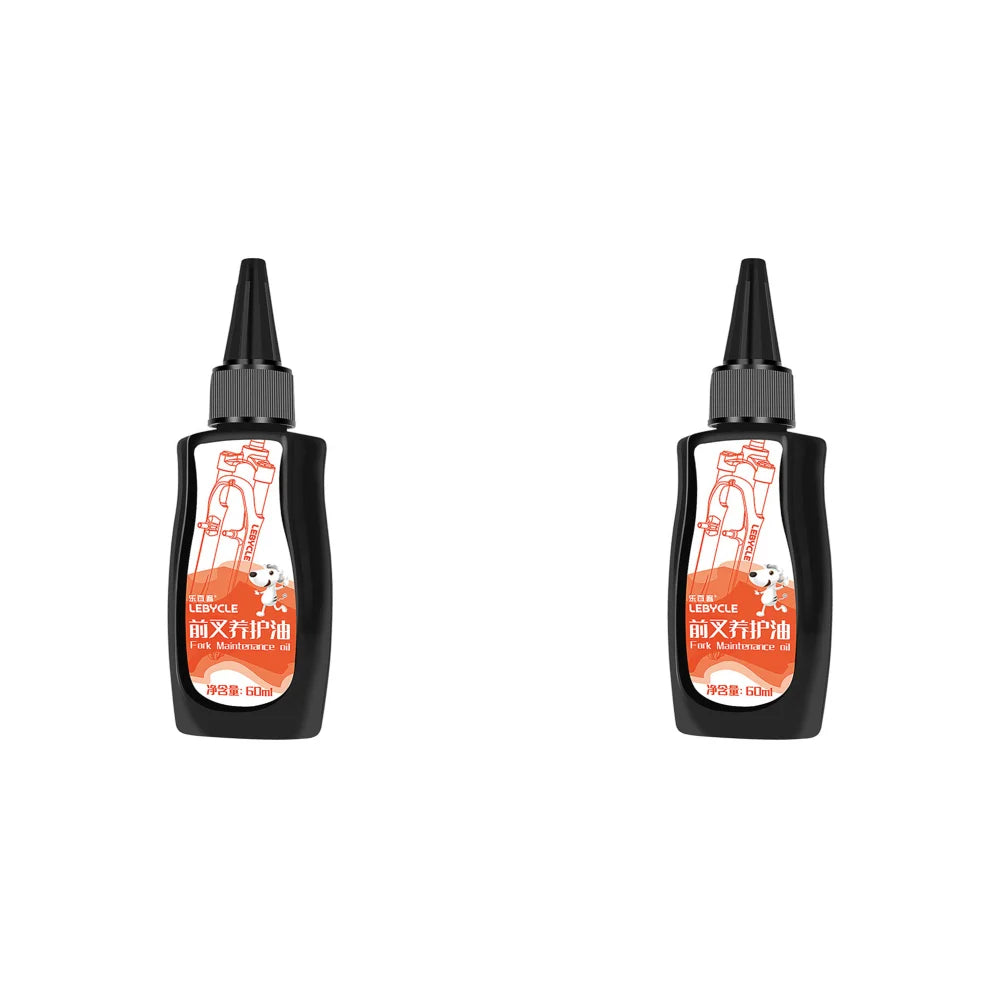 5-1PCS Mountain Bike Front Fork Shock Absorber Oil 60ml Corrosion Resistance Front And Rear Shock Absorber Oil Lubricating Oil Zpaxo 2PCS