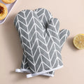 2 Insulated Kitchen Gloves Heat-resistant Microwave Thickened Grid