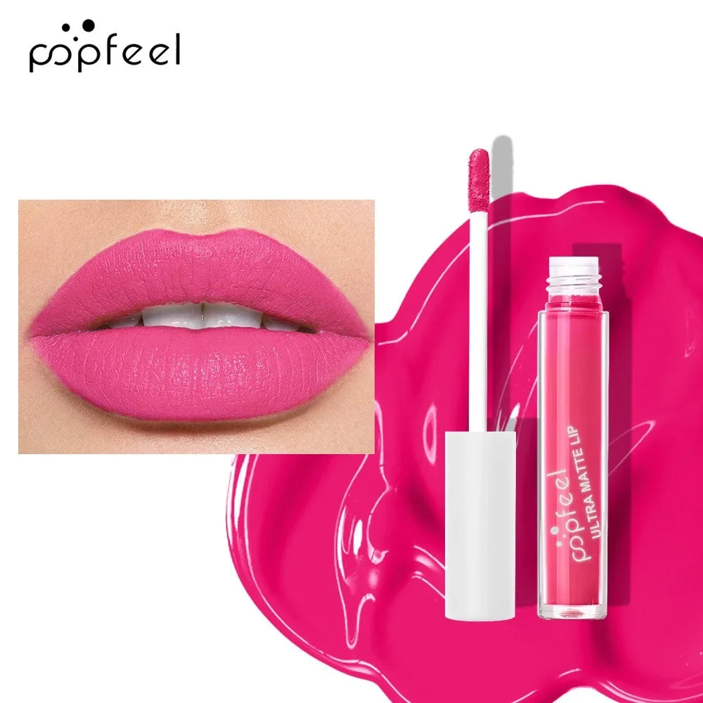 High-Pigment Ultra Matte Mist Lip Gloss Long-lasting Waterproof Moisturizing Velvet Lip Glaze Natural Healthy Lipstick Cosmetics Zpaxo LC07