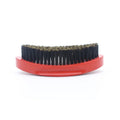 Cepillo Barba Wave Brush For Men Comb Beard Brush Boar Bristle Crown Curved 360 Wave Wood Beard Comb Men Shaving Tools Zpaxo red color