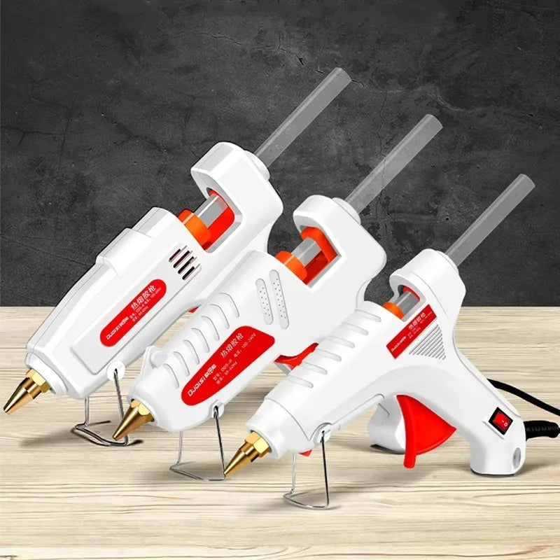 100W Electric Hot Melt Glue Gun DIY Mini for Household Industrial Use 11mm Glue Stick US Plug Repair Tool Zpaxo