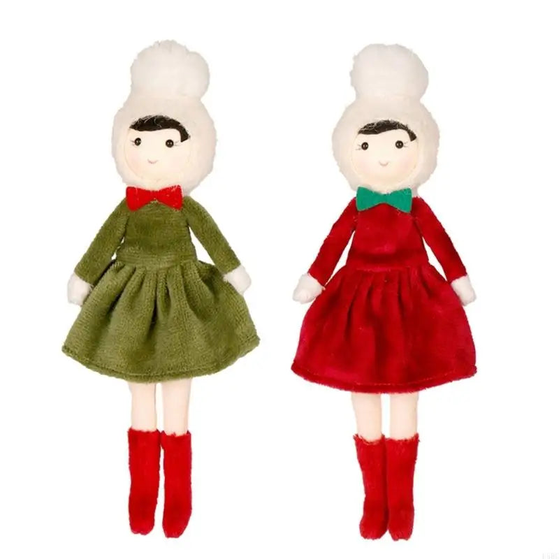 Handmade Fabric Nordic Girl Doll Ornament Door Window Holiday