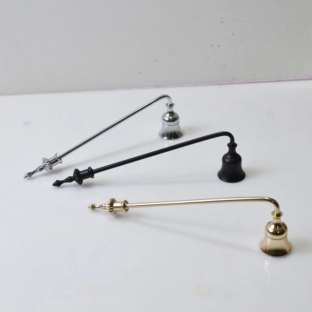 Metal Candle Snuffer – 9-Inch Decorative Wick Extinguisher Candle Snuffer Zpaxo