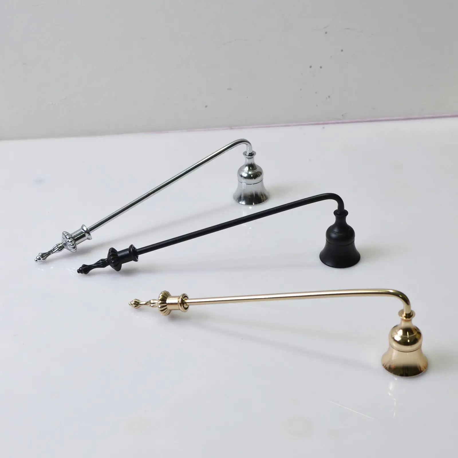 Metal Candle Snuffer – 9-Inch Decorative Wick Extinguisher Candle Snuffer Zpaxo