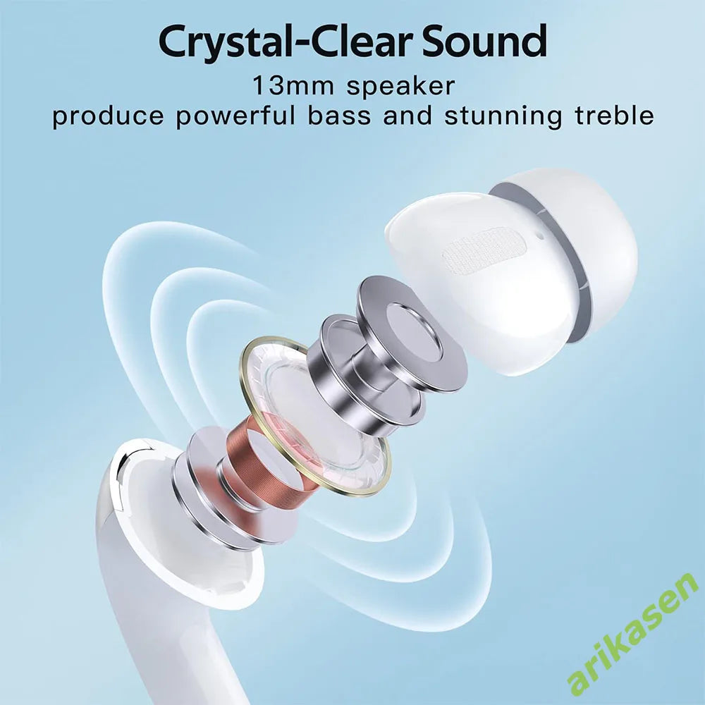 TWS Earphones Bluetooth Wireless Headphones IPX7 Waterproof Earbuds