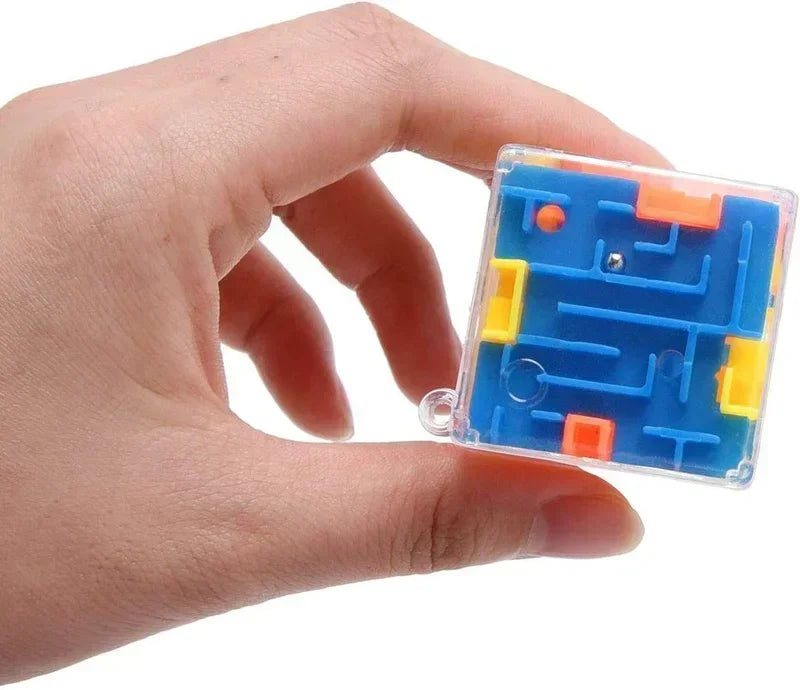 3D Maze Magic Cube Six-sided Transparent Puzzle Speed Rolling Ball