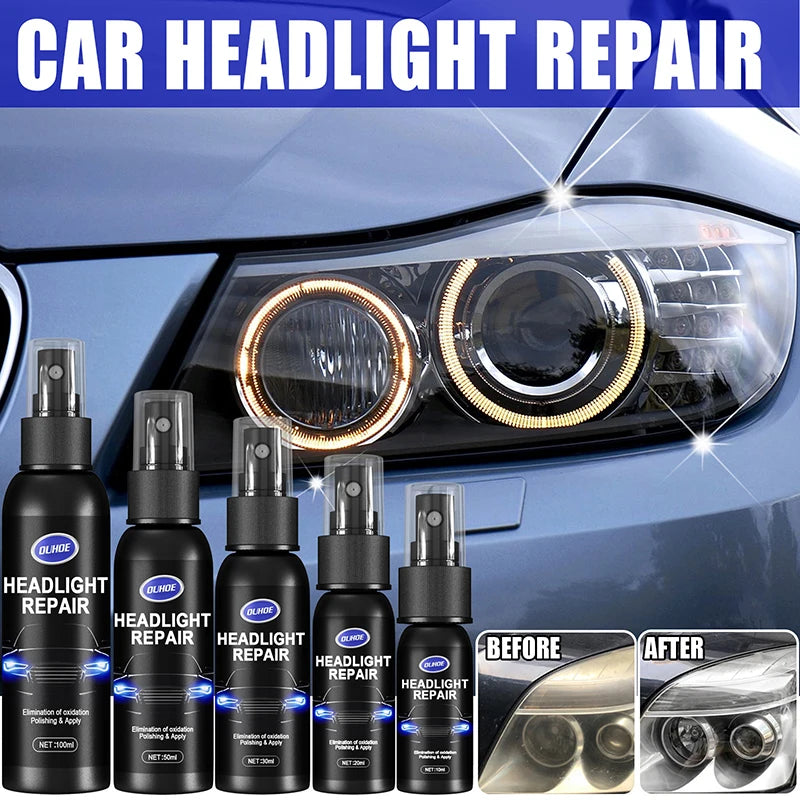 Headlight Restoration Spray Car Repair Refurbishment Agent Scratches Zpaxo