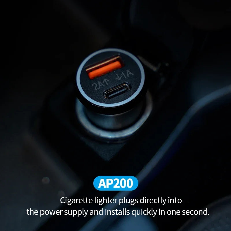 20W Car Charger GPS Tracker Fast Charging C QC3 0 Supports Apple Find Zpaxo