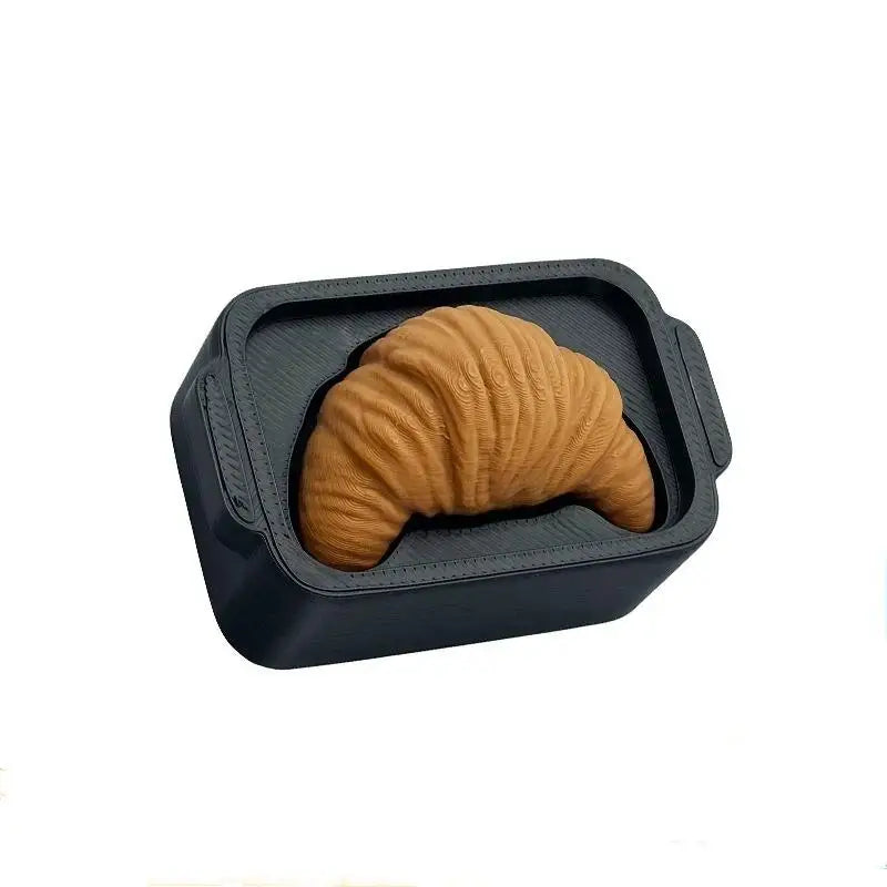 3D Printed Bread Fidget Keychain – Sensory Toy & Desk Charm