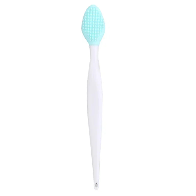 6 Colors Silicone Multifunction Wash Face Exfoliating Blackhead Cleansing Brush Lip Brush Clean Pores Professional Beauty Tools Zpaxo Blue