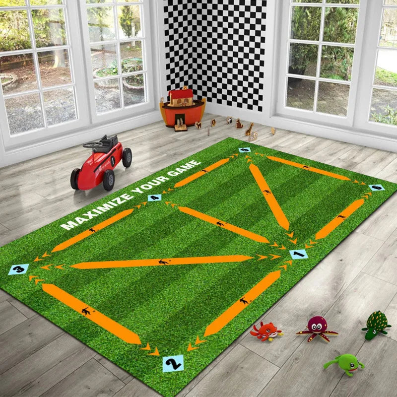 Soccer Ball Control Training Mat – Digital Guidance & Rubber Base