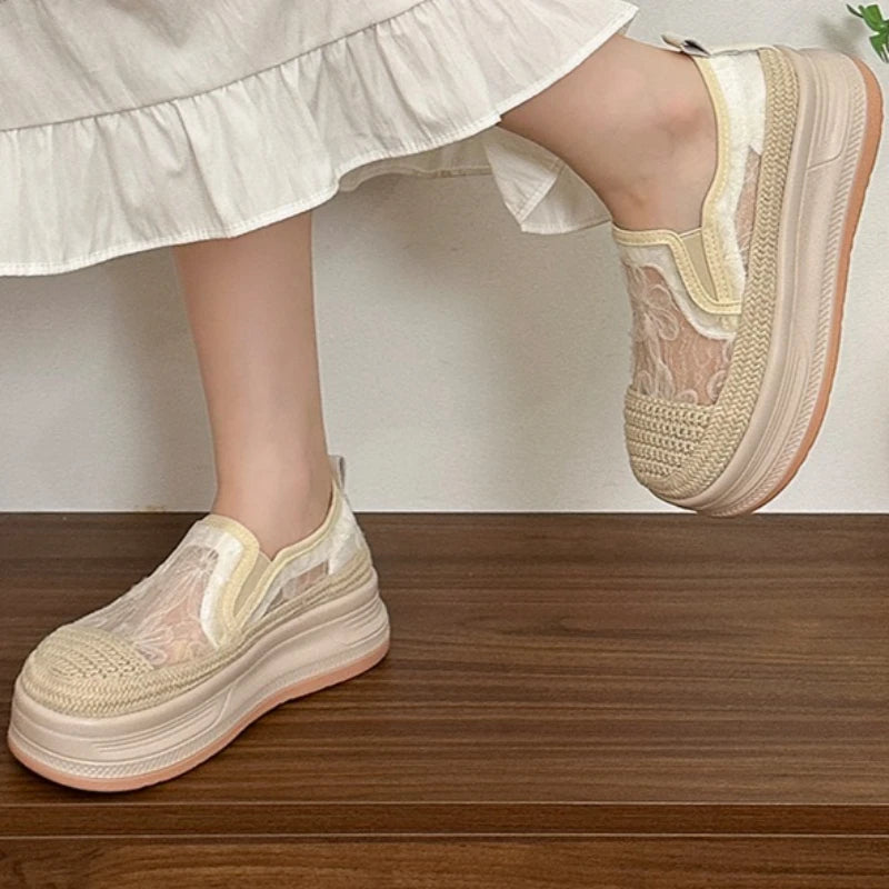 2026 Spring Autumn Women's Comfortable Breathable Heel Shoes Women Zpaxo