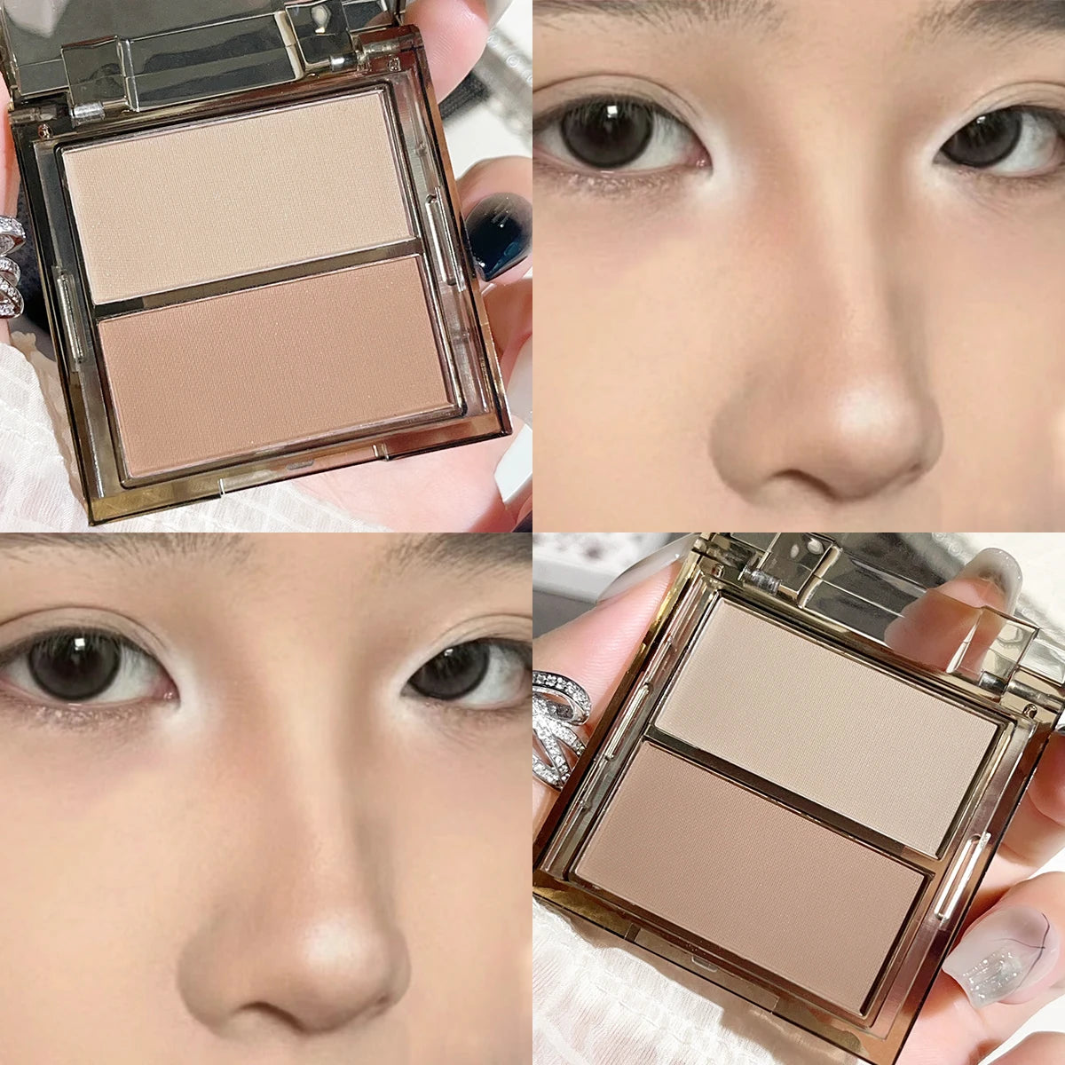 two-color high-light repairing plate matte brightening surface, middle nose shadow, high-light repairing plate Zpaxo H2206-03