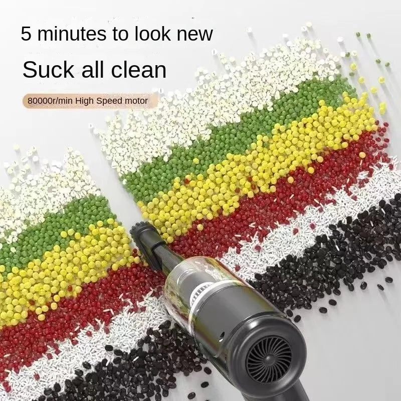 Combination Vacuum Cleaner USB Charging Car Household Vacuum Cleaner Small Car with Fully Automatic High Power Powerful Cleaning Zpaxo