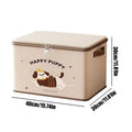 Lockable Storage Box Waterproof Stackable Puppy Pattern Organizer