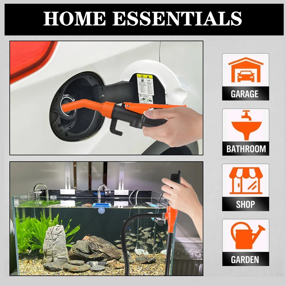 Vacuum Pumps Portable For SUV Truck RV Boat Car Gas Oil Pump Water And Oil Absorption Electric Automatic Fuel Tank Tools Zpaxo