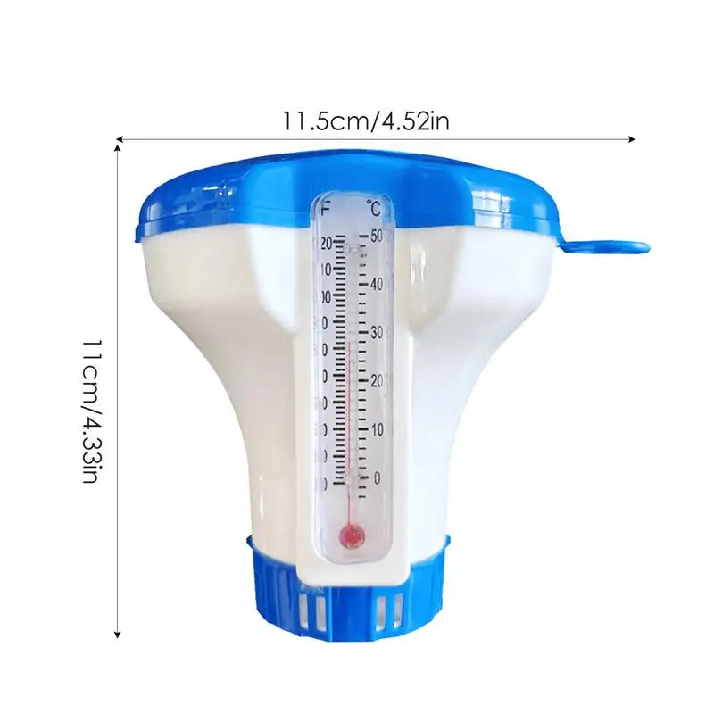 Floating Pool Dispenser Chlorine Floater Sturdy Pool Floater Swimming Pool Chlorine Portable Easy to Use for Pools Spa Pools Zpaxo