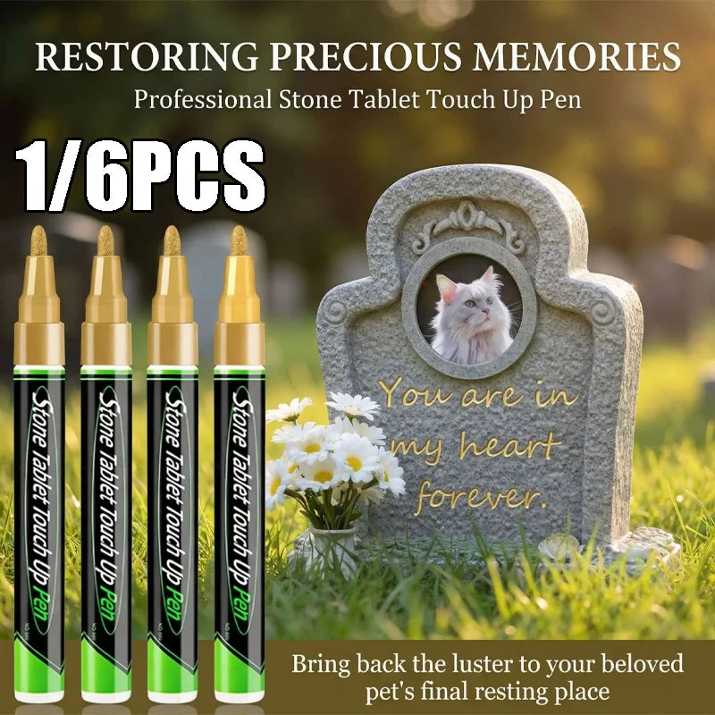 Tombstone Touch-up Pen Stone Metal Rubber Multi-surface Repair Tool