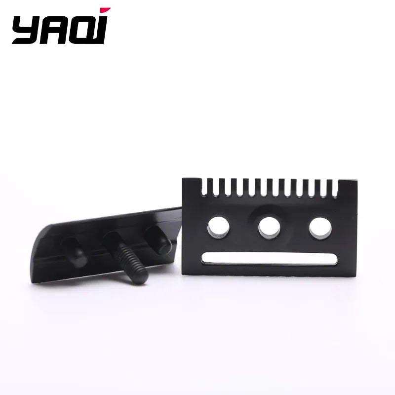 YAQI Matte Black Safety Razor Head – Dual-Side Zinc Alloy DE Safety Razor Head Zpaxo