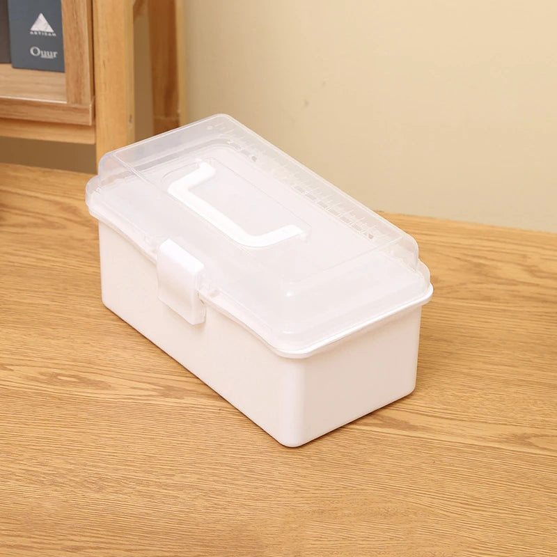 CM3 Layers Large Capacity Storage Box Foldable Multifunctional Zpaxo White