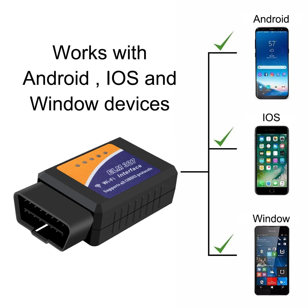 IOS Android OBD2 Scanner Car Accessories Fault Code Reader OBDII