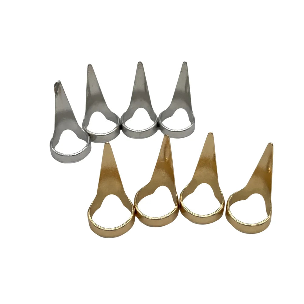 4 pcs 3.2cm Hair Parting Extension Sectioning Rings Steel Finger Braiding Pick Tool for Durable Dreadlocks And Wig Stylin Zpaxo