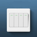 1/2/3/4 Gang Wall Light Switch Panel with Indicator Light