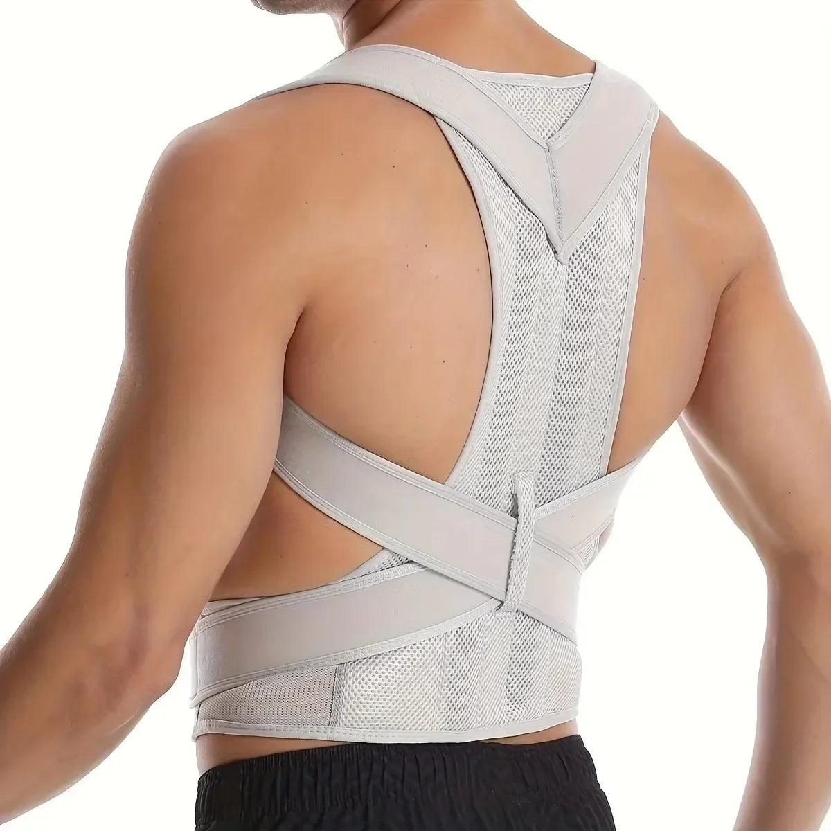 Male Female Adjustable Posture Corrector Corset Back Brace Belt Lumbar Support Straight Corrector Breathable Back Support S-XXXL Zpaxo