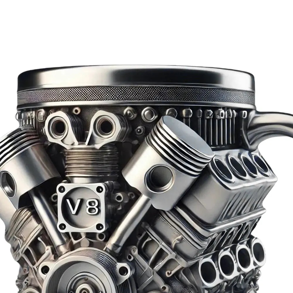 Car Engine Coffee Cup Stainless Steel Mug Cocktail Gifts Men Lovers