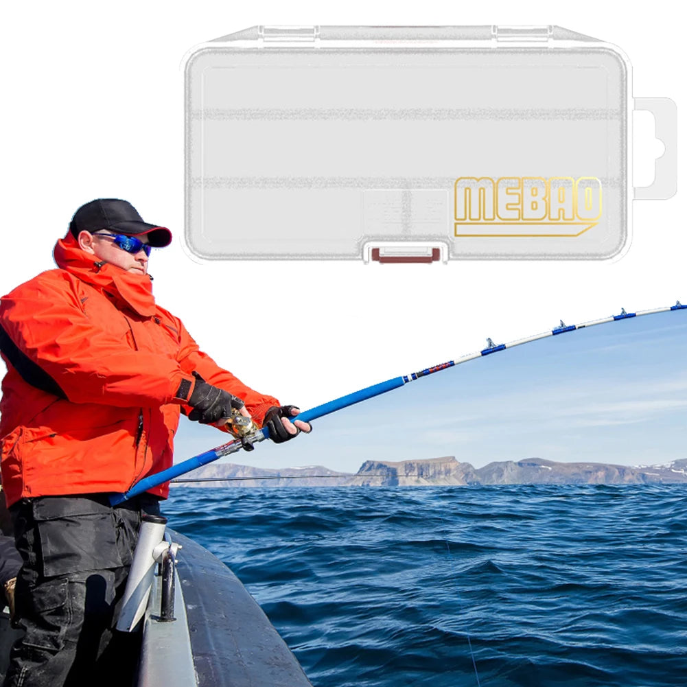 Bait Lure Hook Accessories Box with Removable Dividers Bait Storage Box Fishing Tackle Storage Trays for Fishing Zpaxo