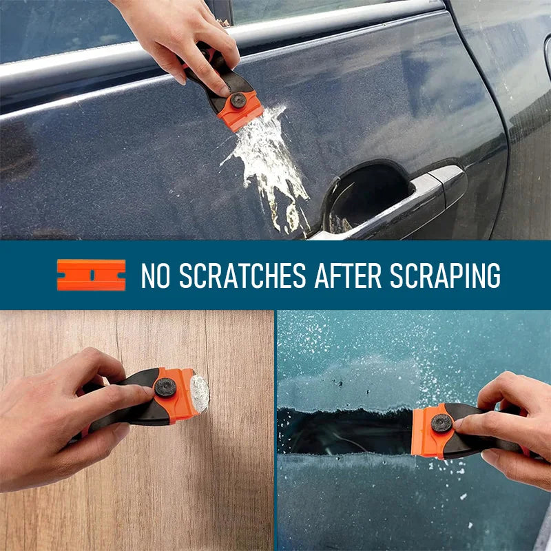 Windows Stickers Non Scratch Scraper Metal+plastic Blades Oven Hob