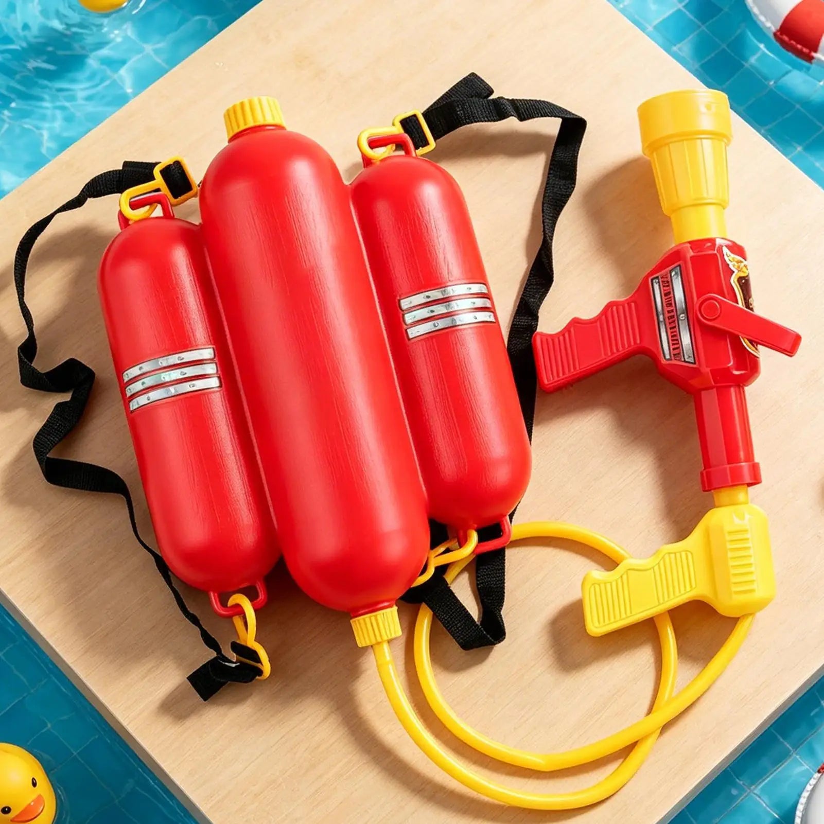 Water Soaker Firefighter Backpack Design Role Play Activity Kids Zpaxo