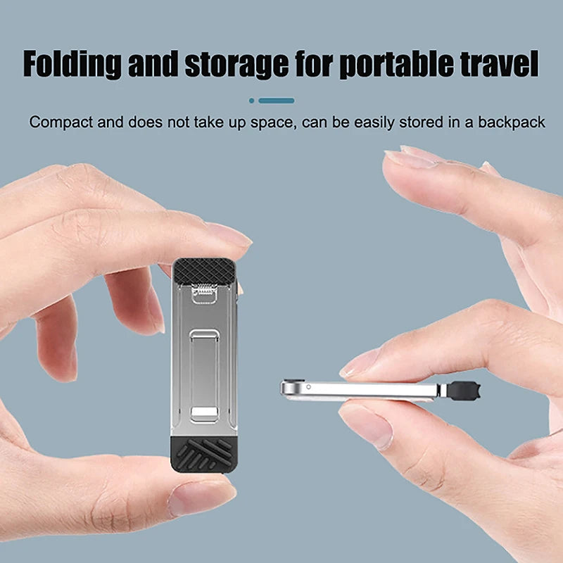 Foldable Zinc Alloy Laptop Stand – Ultra-Thin Adjustable Riser