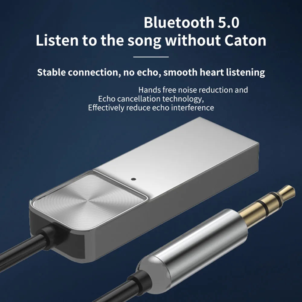 3.5mm Jack Adapter Bluetooth-Compatible 5.0 Receiver Audio Cable Wireless Receiver Car AUX For Bluetooth-Compatible Devices Zpaxo