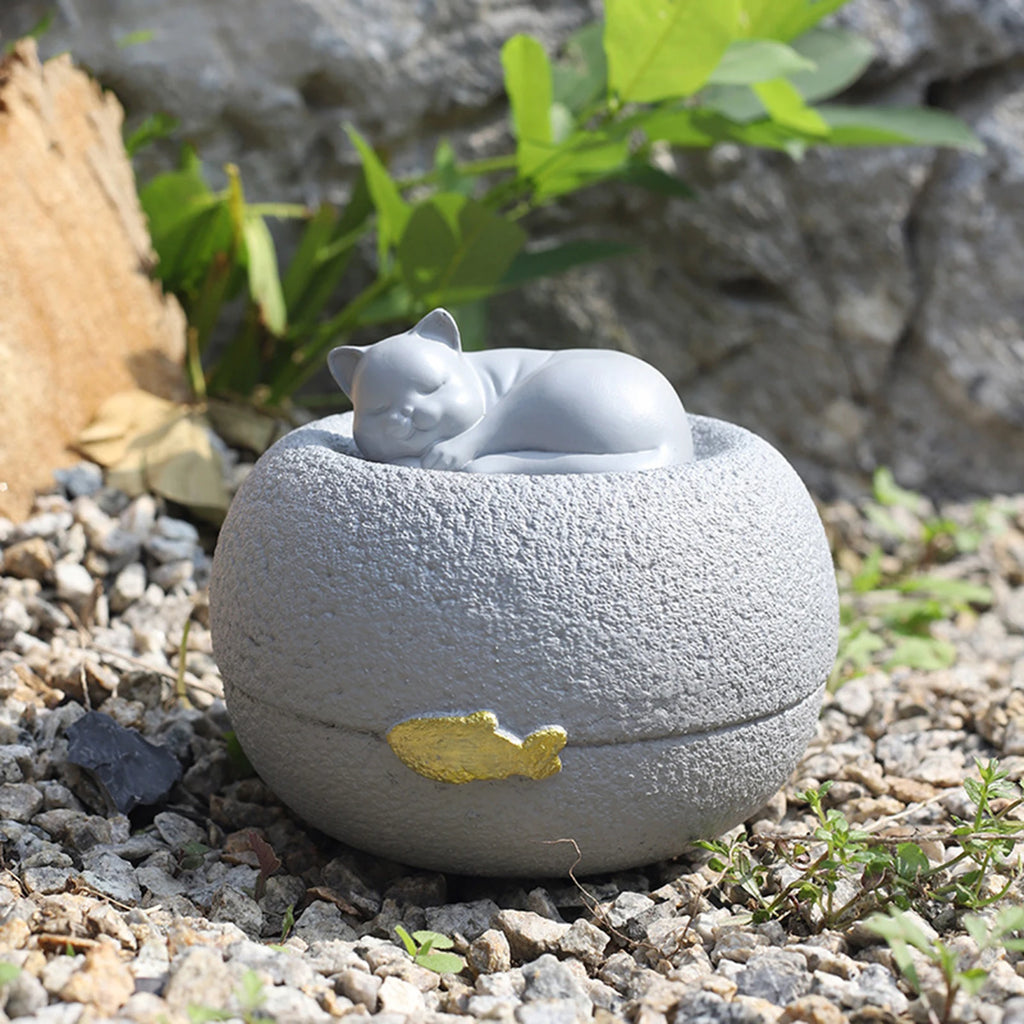 Pet Urns Loose Memorial Pets Gift Sympathy Retain Memories Cremation Memorial Urn for Living Room Home Backyard Lawn Indoor Zpaxo
