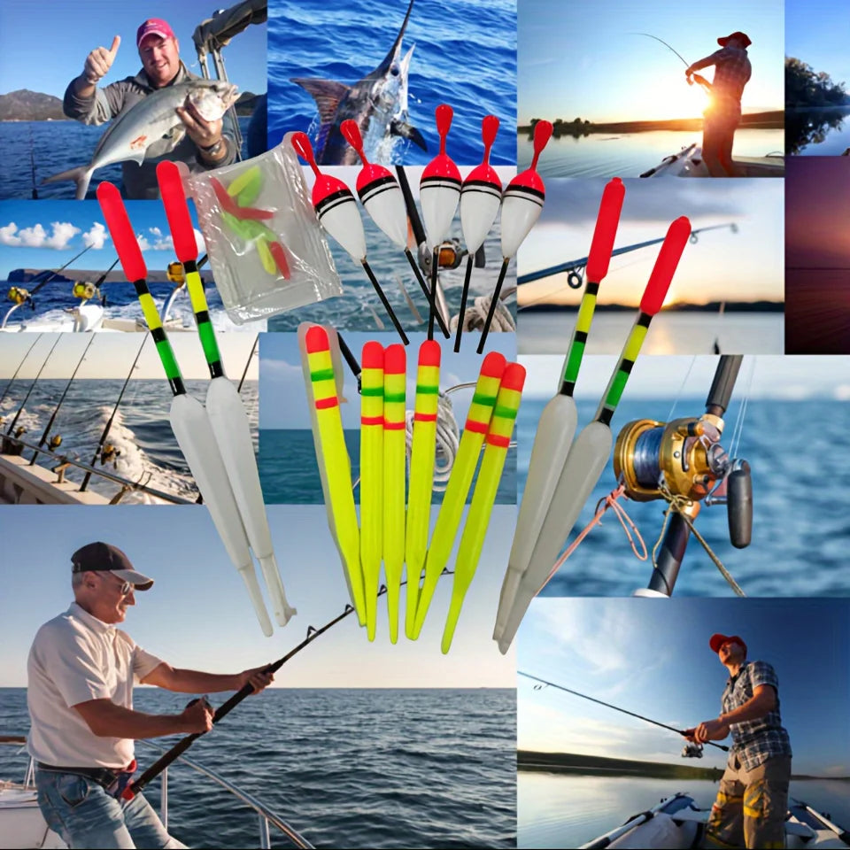 30 Go Fishing Tools Floats Sliding Float Lure Indicator Suitable Bass Zpaxo