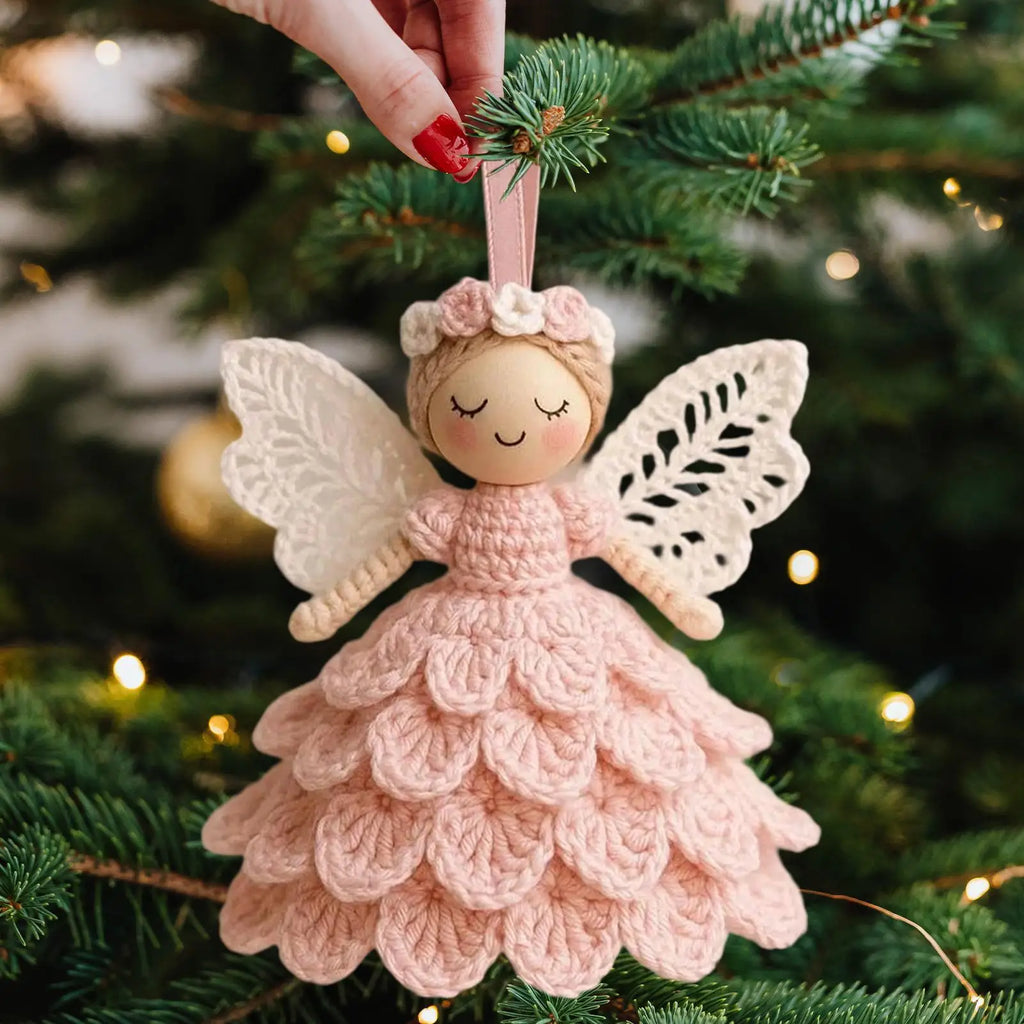 Beginner Crochet Angel Doll Ornament DIY Craft Adults Teens Christmas