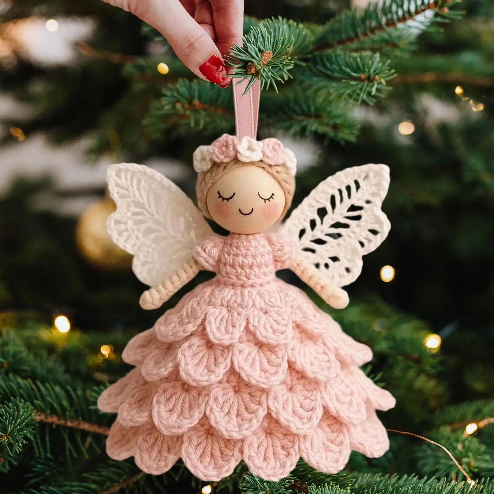 Beginner Crochet Angel Doll Ornament DIY Craft Adults Teens Christmas