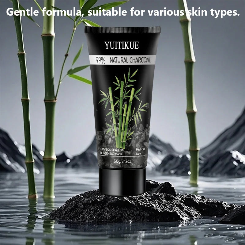 YUITIKUE Bamboo Charcoal Peel-Off Mask – Blackhead Remover Peel-Off Face Mask Zpaxo