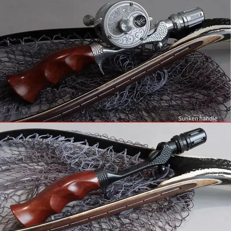 Handmade Solid Wood Baitcasting Lure Rod – CNC Grip