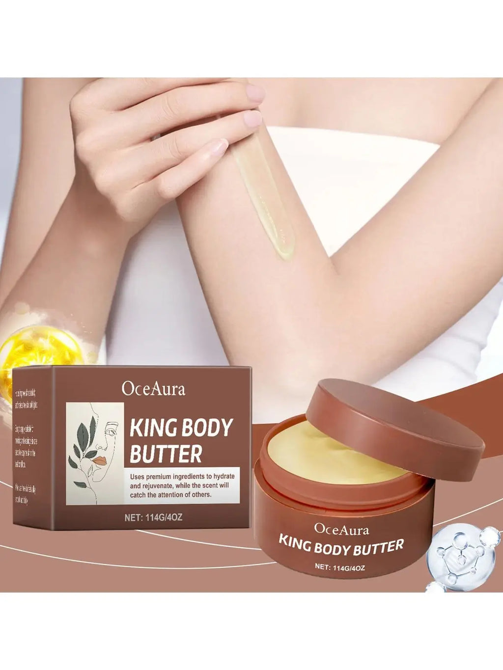 Shea Butter Moisturizing Cream Soft Smooth Skin Care Nourishing Body Butter Intense Hydration for Dry & Rough Skin Body Care Zpaxo