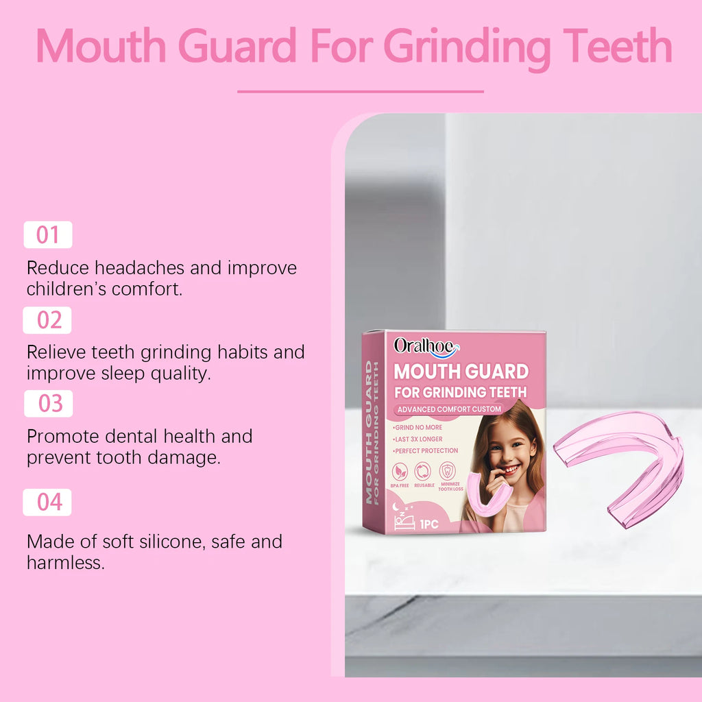Kids Anti-Bruxism Silicone Night Mouth Guard – BPA-Free Kids Night Mouth Guard Zpaxo