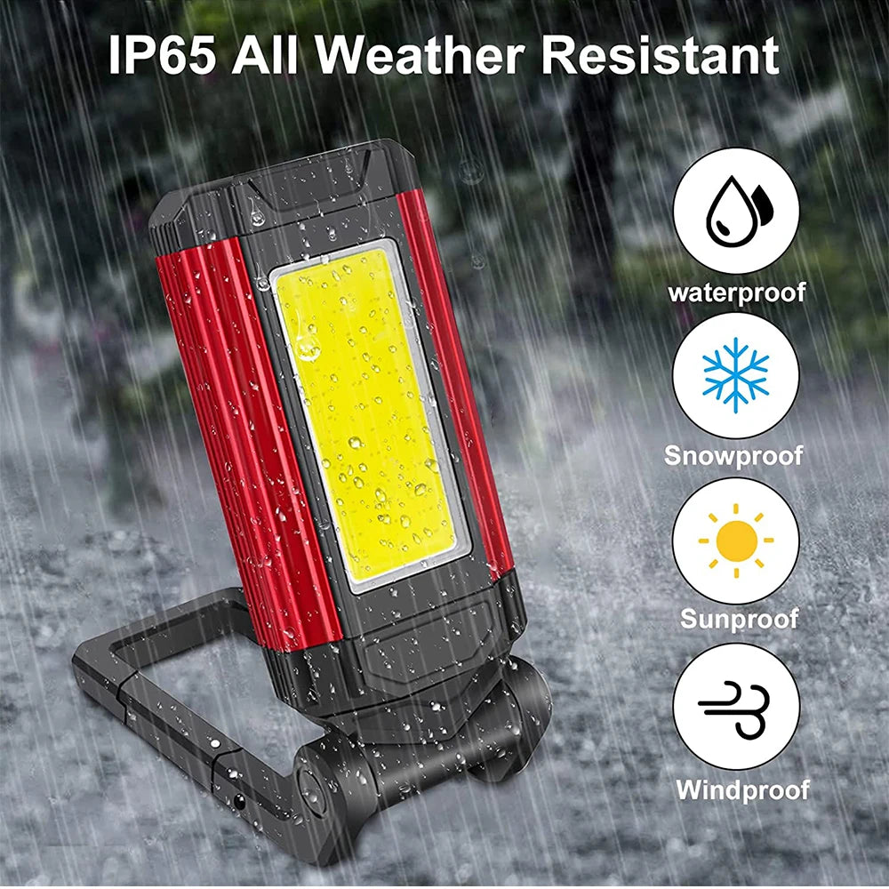 POCKETMAN COB LED Work Light – Magnetic Base, 6000LM Flashlight